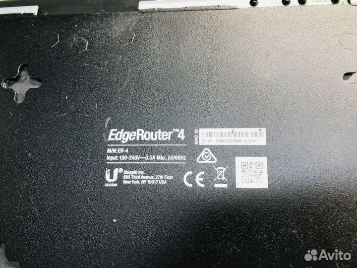 Маршрутизатор Ubiquiti 4-Port EdgeRouter