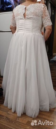 Платье свадебное 58-60 размер