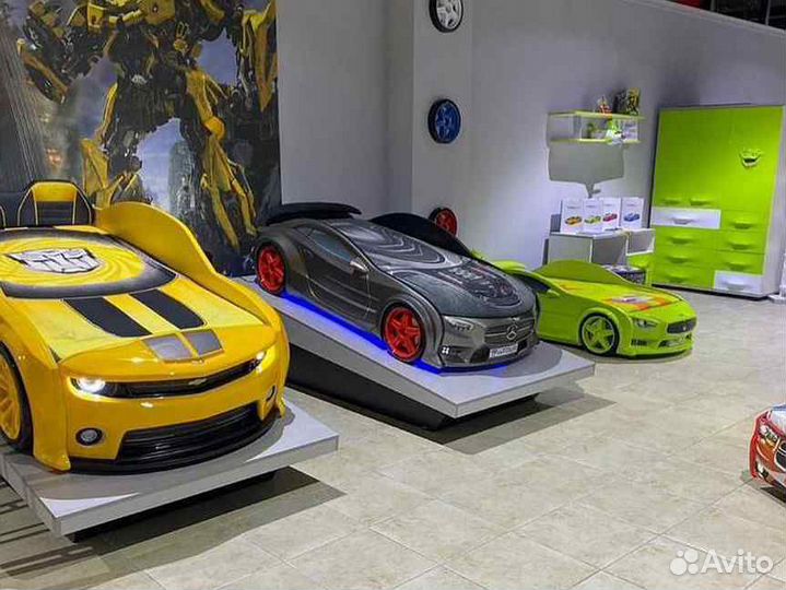 Детские кровати машины