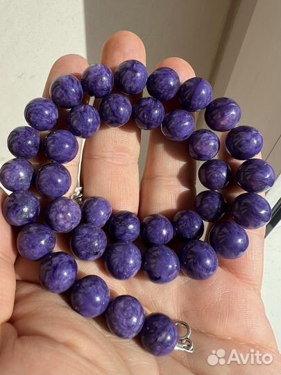 Бусы из чароита экстра шарики