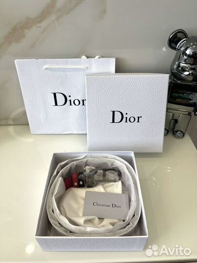 Мужской двусторонний кожаный ремень Dior