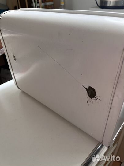 Двухярусная хлебница СССР эмаль белая