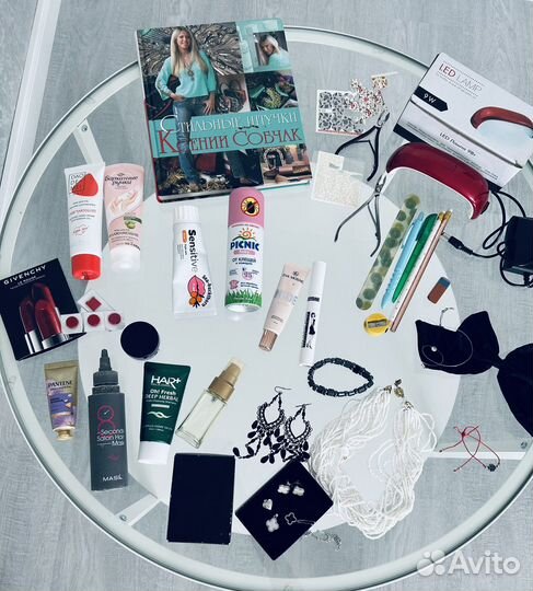 Набор косметики пакетом бижутерия