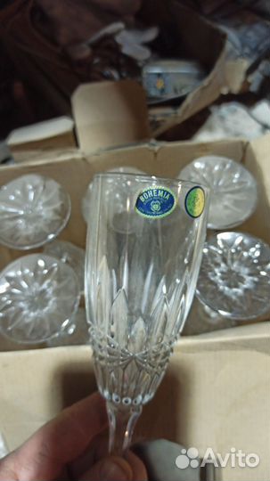 Фужеры бокалы богемия