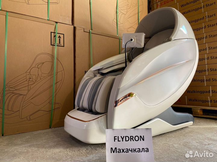 Массажное кресло премиальное Kezga Chair белое v23