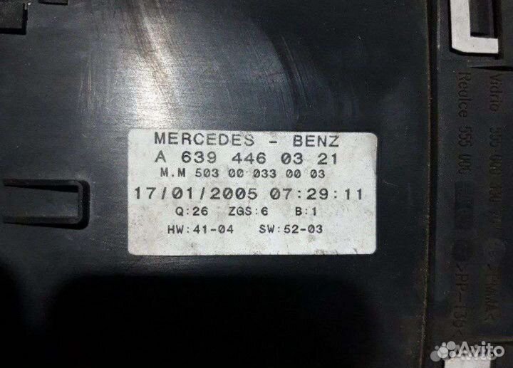 Щиток приборов vito 639