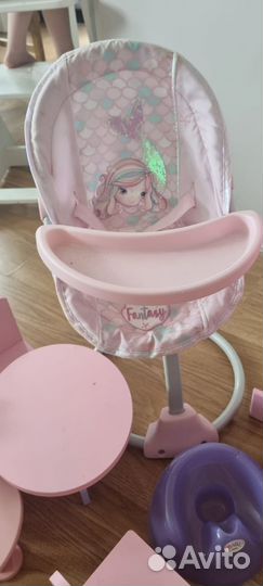 Мебель для куклы+одежда для baby born
