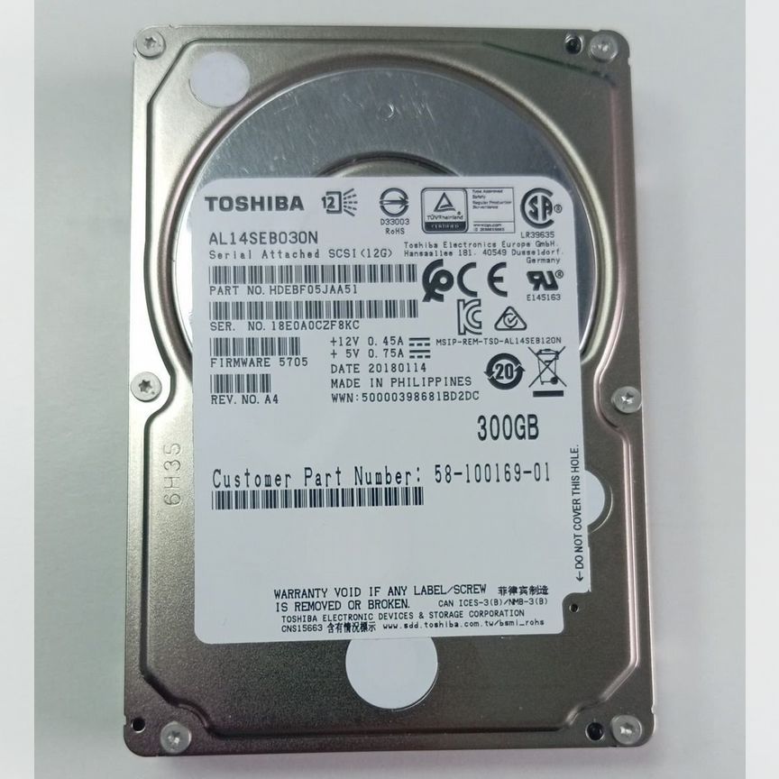 [AL14SEB030N] 300gb Sas Toshiba (Ucs-Hd300g10k12g) Al14seb030n