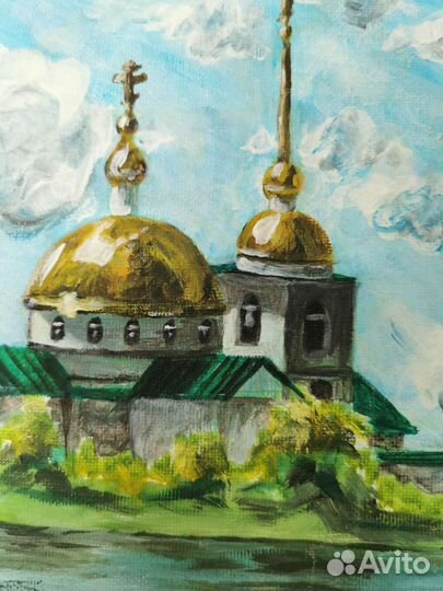 Картина акрилом на холсте