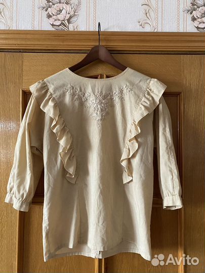 Блузка с вышивкой винтаж