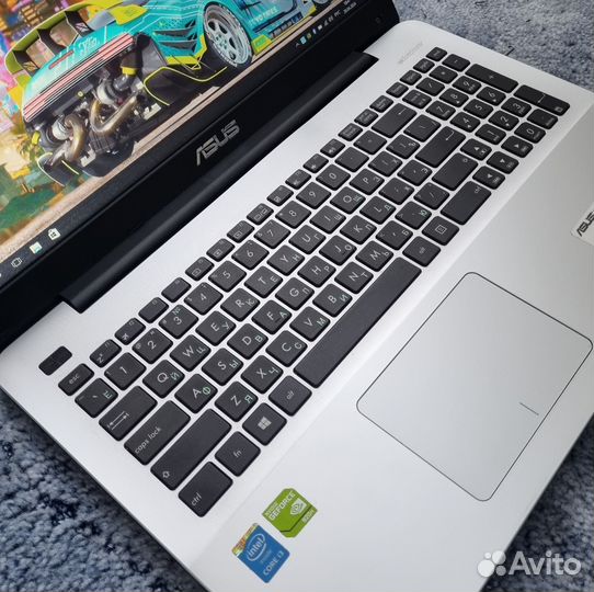 Игровой ноутбук asus i3/920M/8озу/480ssd