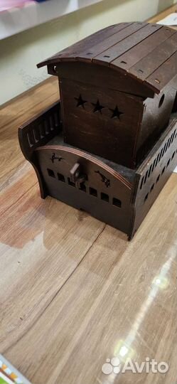 Деревянный мини - бар Корабль