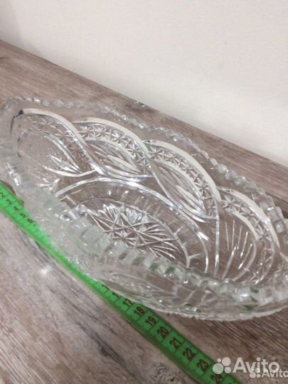 Хрустальная ваза Ладья Большая