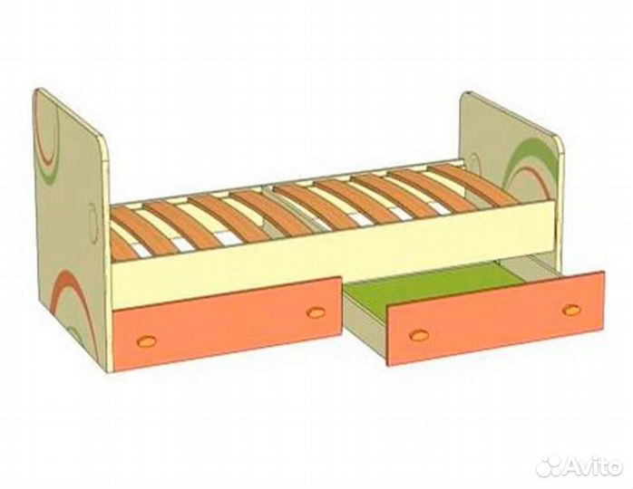 Детская кровать от 3 лет с матрасом бу
