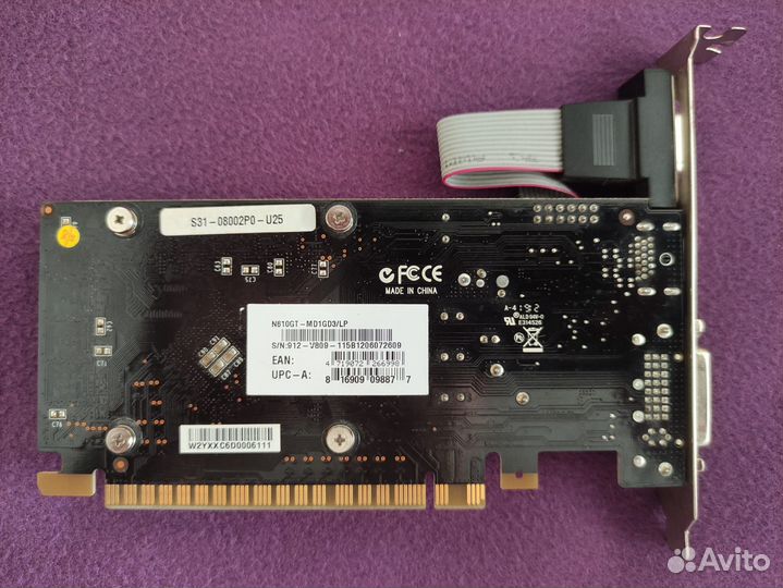 Видеокарта MSI N610GT-MD1GD3/LP
