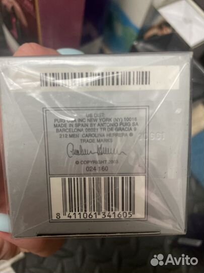 Туалетная вода Мен 212 Каролина 100мл