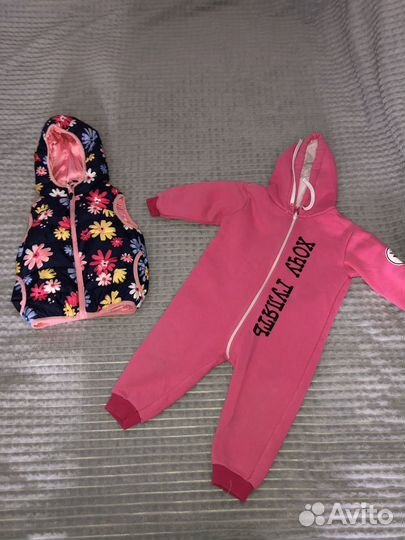 Вещи пакетом на девочку 80 86 и обувь 22