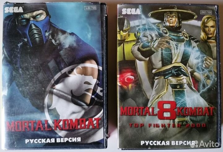 Картридж(игра) для sega (морталкомбат)