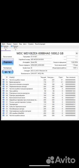 Жесткий диск 1 тб wd blue