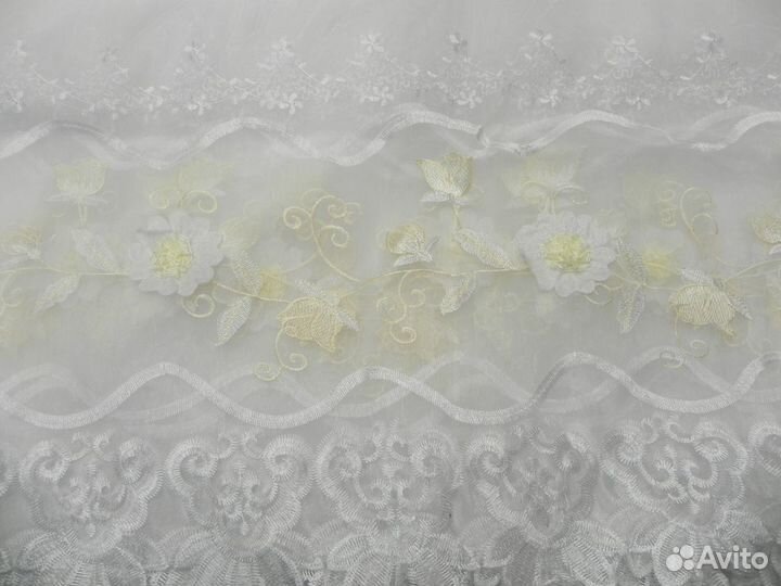 Тюль вуаль с рисунком