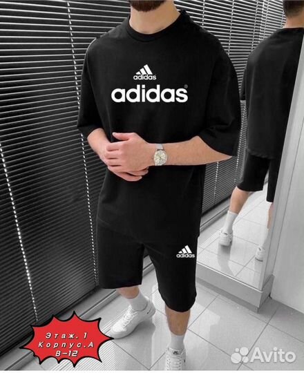 Летний костюм шорты и футболка adidas