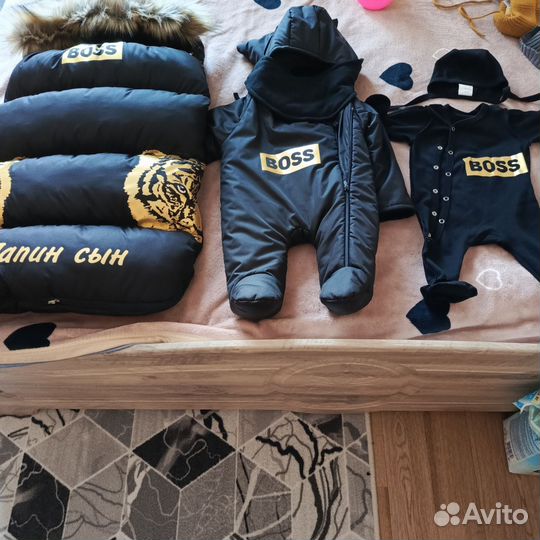 Конверт на выписку зимний для мальчика