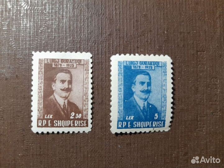 Марки. Англия. Албания. Италия