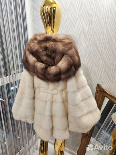Шуба норковая куница 44-58