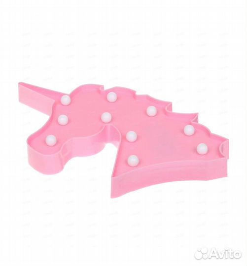 Новый Декоративный светильник Единорог розовый