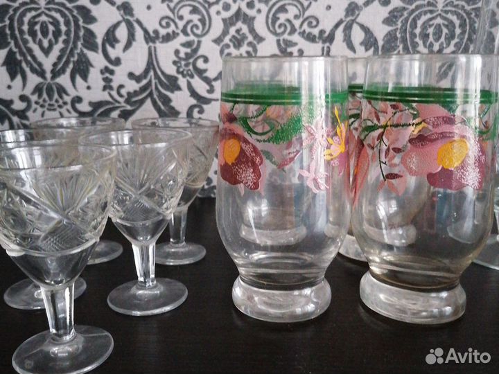 Рюмки, фужеры, стаканы