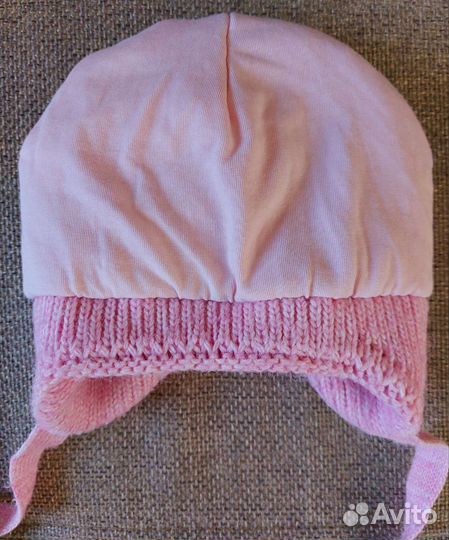 Зимняя шапка на девочку 46-48 см