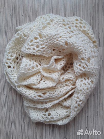 Палантин шарф накидка вязаный ручная работа