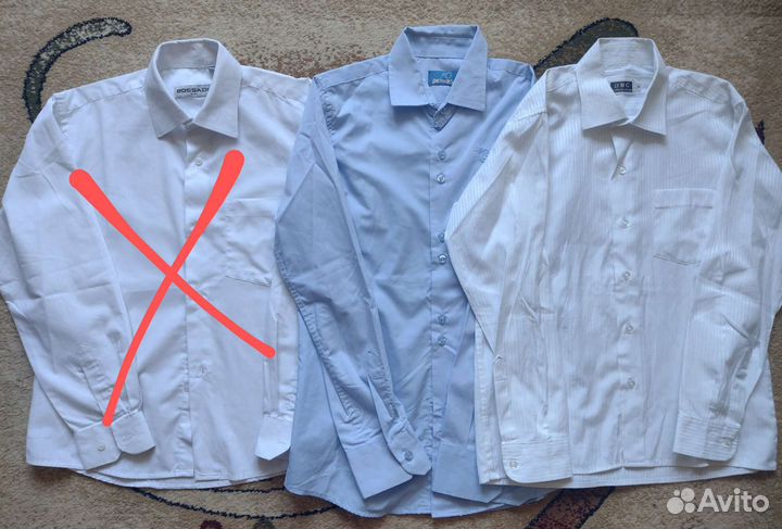 Рубашки школьные р.146