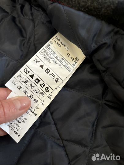 Пальто пиджак Benetton и берет шерсть 80