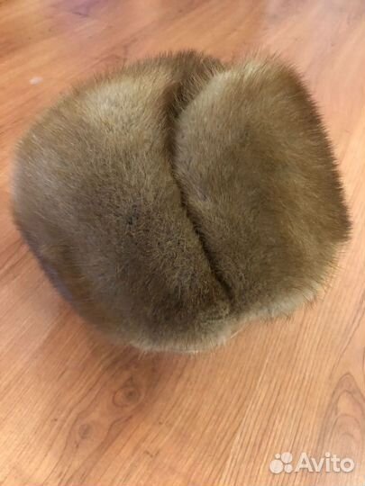 Норковая шапка мужская р54-55