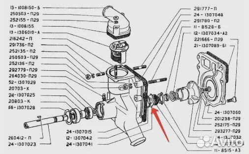 Фибра помпы газ 24 волга
