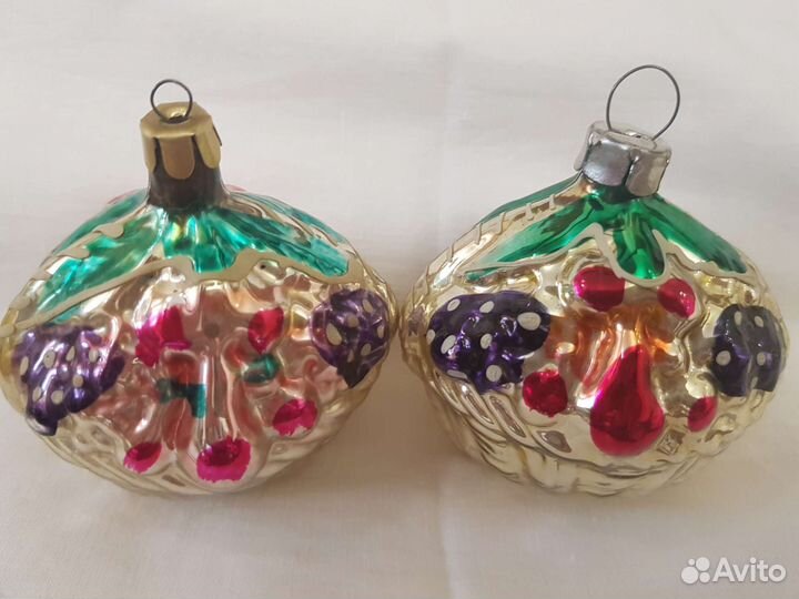 Елочные игрушки СССР Корзиночки
