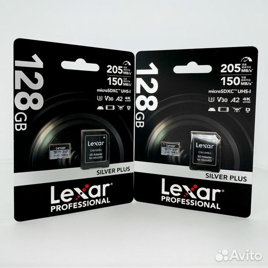 Lexar MicroSD 128Gb 1066x UHS-I U3 Silver Plus