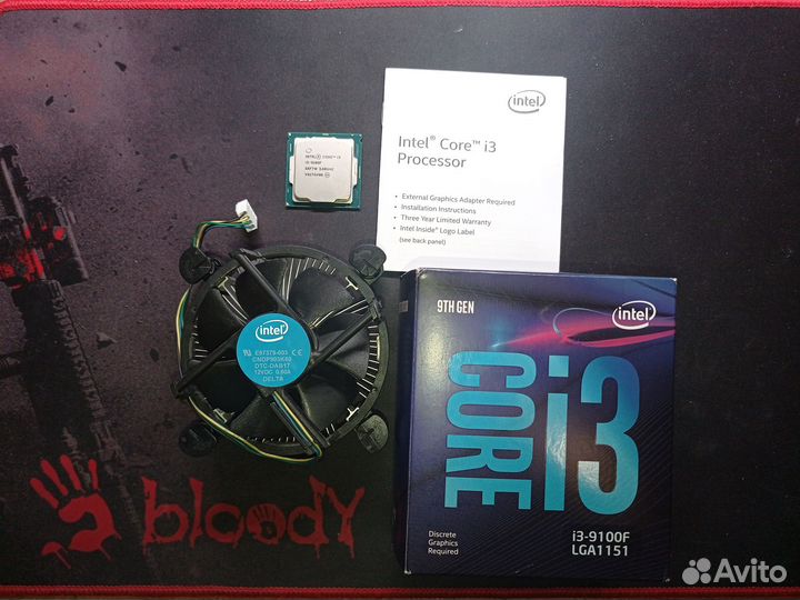 Процессор intel core i3-9100F