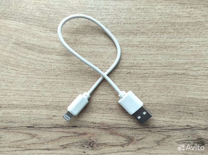 Кабель зарядный USB-Lightning Apple длина 22см