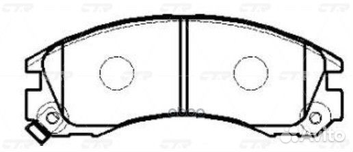 Колодки тормозные GK0582P CTR