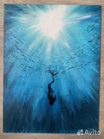 Погружение Картина акрилом