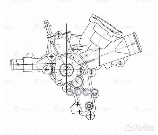 Насос водяной для а/м Opel Astra H (04) /Corsa D