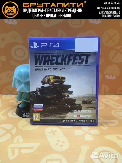 PS4 Wreckfest (русские субтитры) б/у