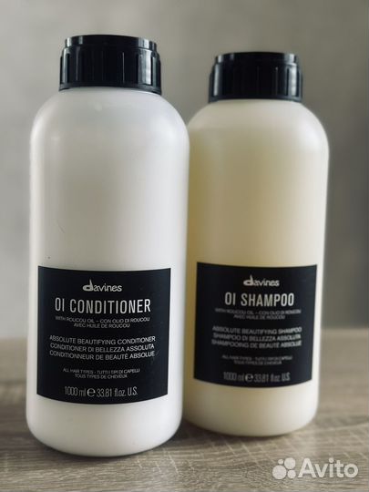 Davines oi шампунь, кондиционер литровые