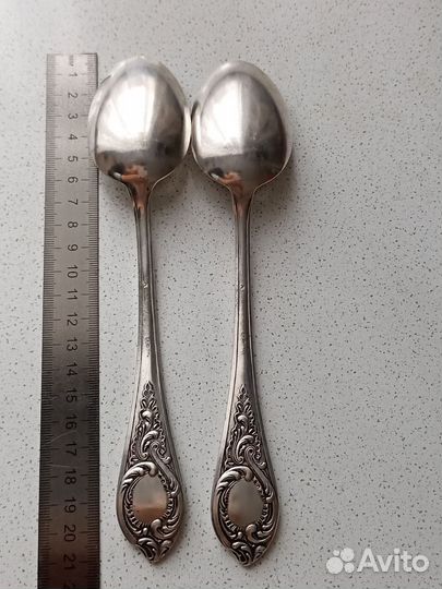 Ложки столовые, чайные, десертная. Мельхиор, СССР