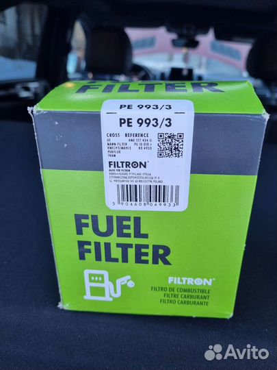 Топливный фильтр Filtron 4M0177434G