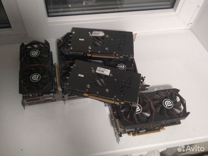 Видеокарты RX580 8GB в неизвестном состоянии