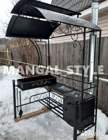Мангал с крышей