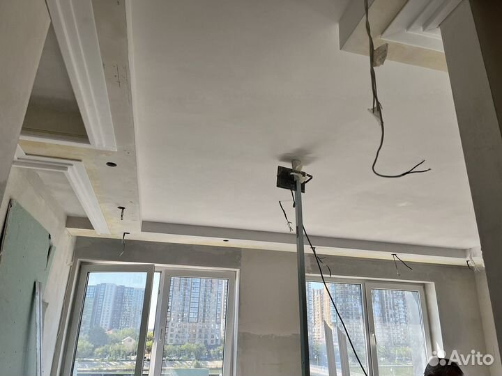 Квартиры под ключ, шпаклевка, штукатурка